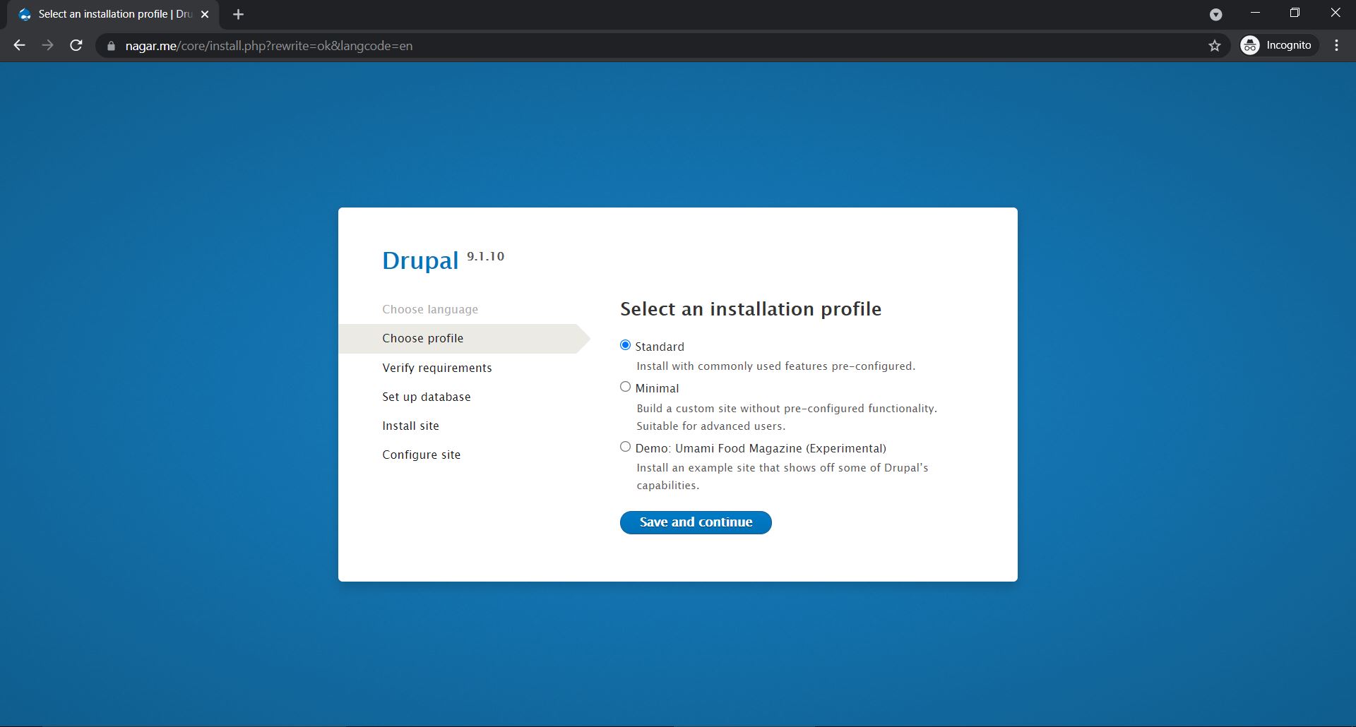 Drupal Screen 2